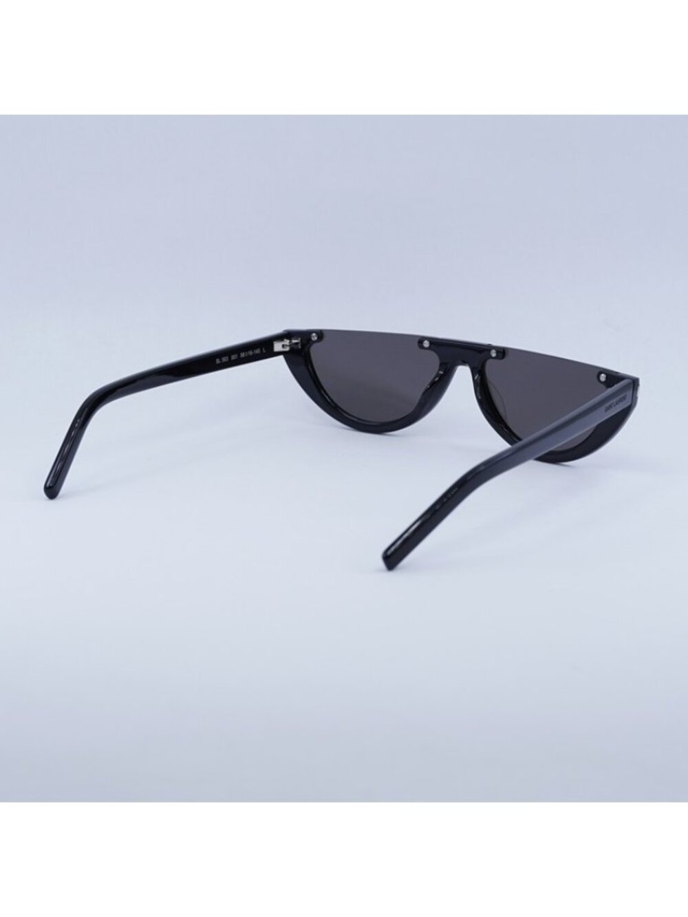 Saint Laurent SL563 001 Sunglasses Black Oval Frame, Black Lenses - Picture 4 of 10